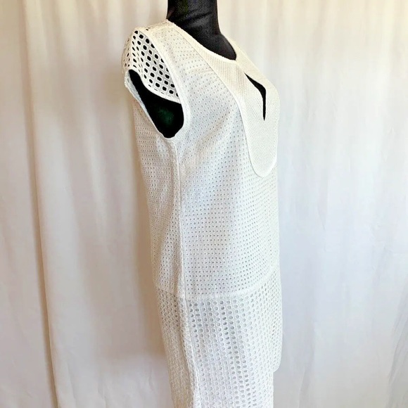 J. Crew White Square Eyelet Dress - Size Extra Small NWT - Picture 4 of 6